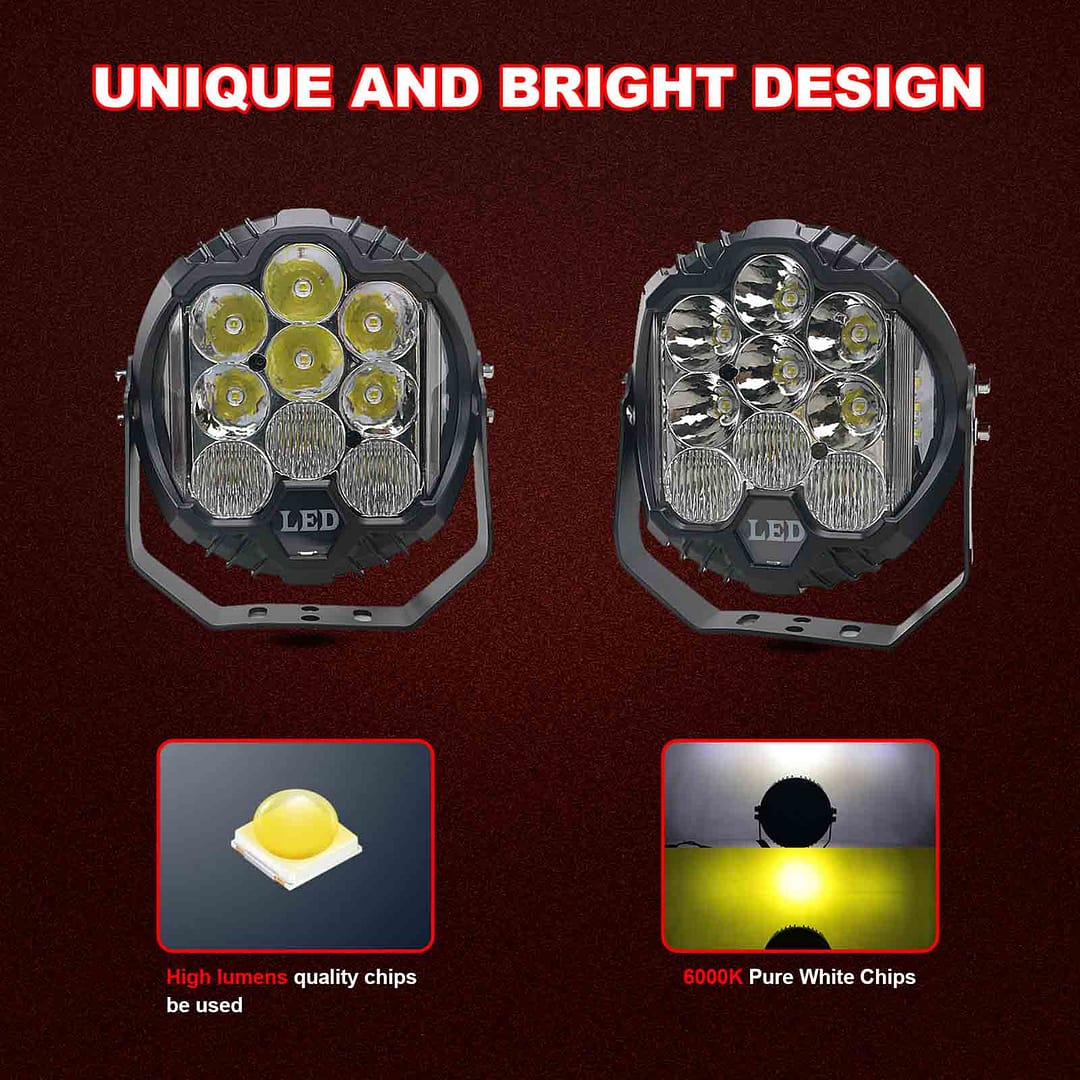 5inch 50W LED Driving Light LED display