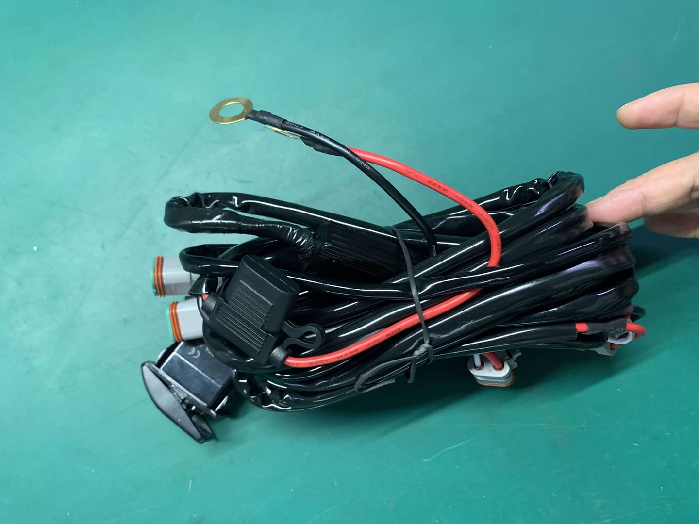 LED work wiring harness