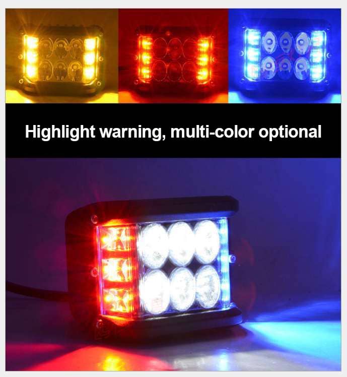 36W 4 inch 1920LM 12V 24V offroad three side led work light lighting effects