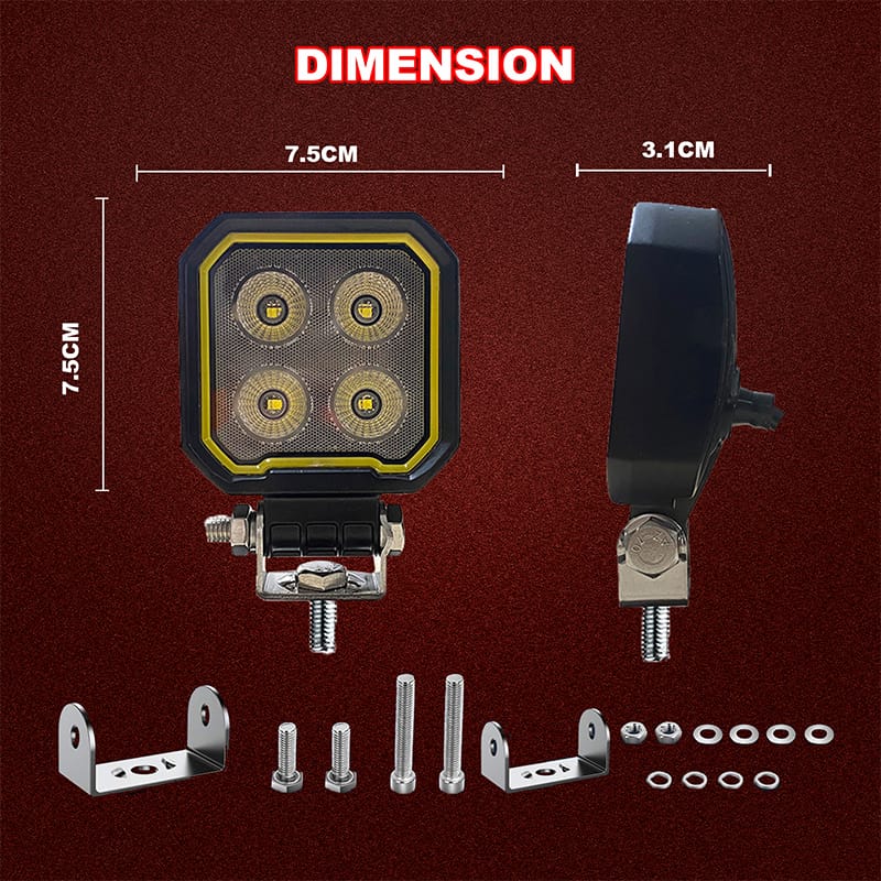 NEW 20W led work lights Size