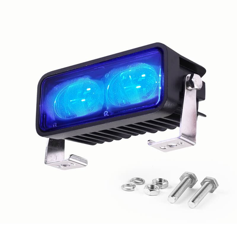 Blue led forklift work lights