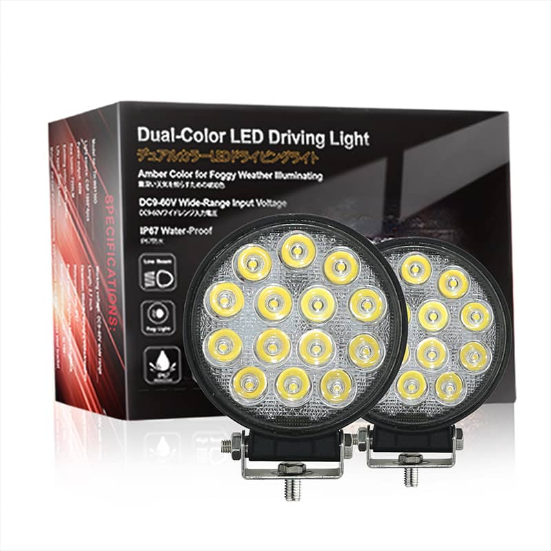 42Watts Round 2800 Lumens LED WORK LIGHT Color Box