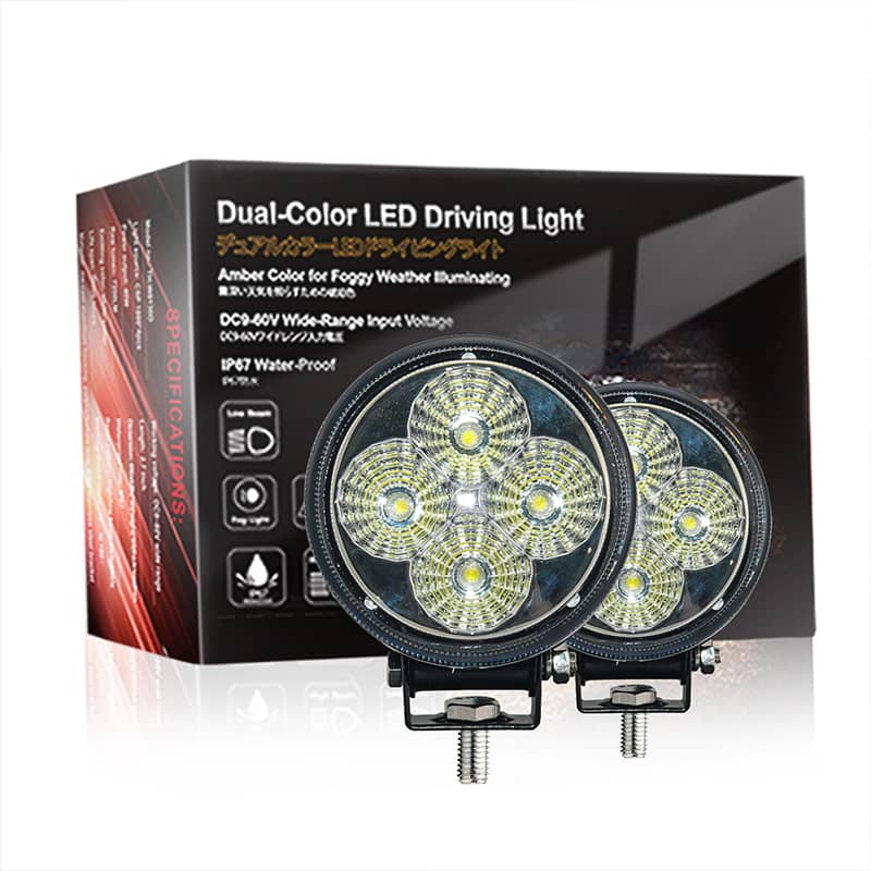 Clover mini 12W Round 800 Lumens LED Work Light Color Box