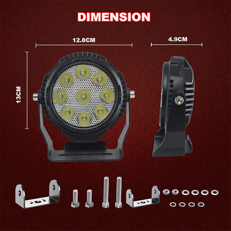 12v led work light 48w offroad round auto led work light Accessories