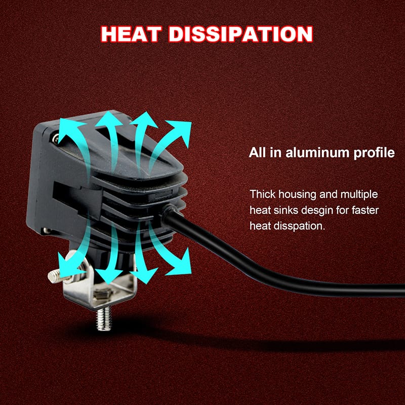 anti-electromagnetic interference EMC led work light heat dissipation