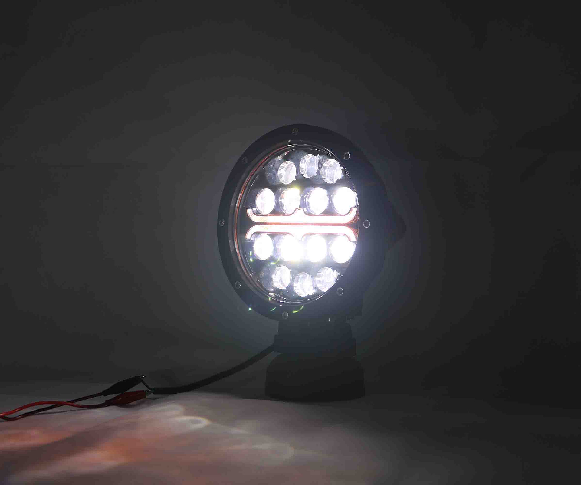 DRL Amber Round Offroad Led Driving Lights
