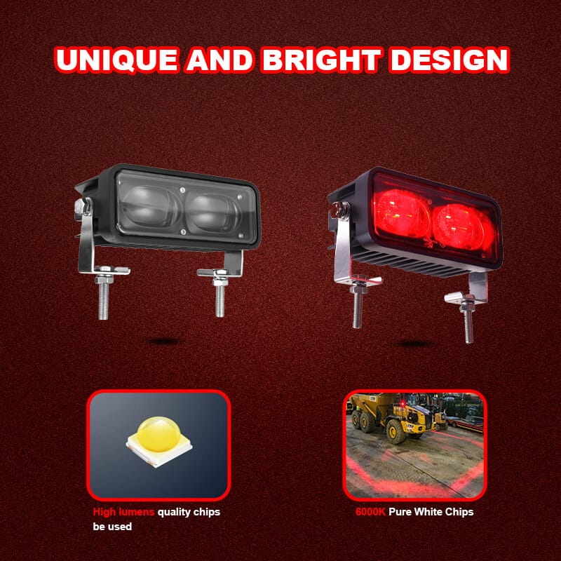 Red light forklift accessories