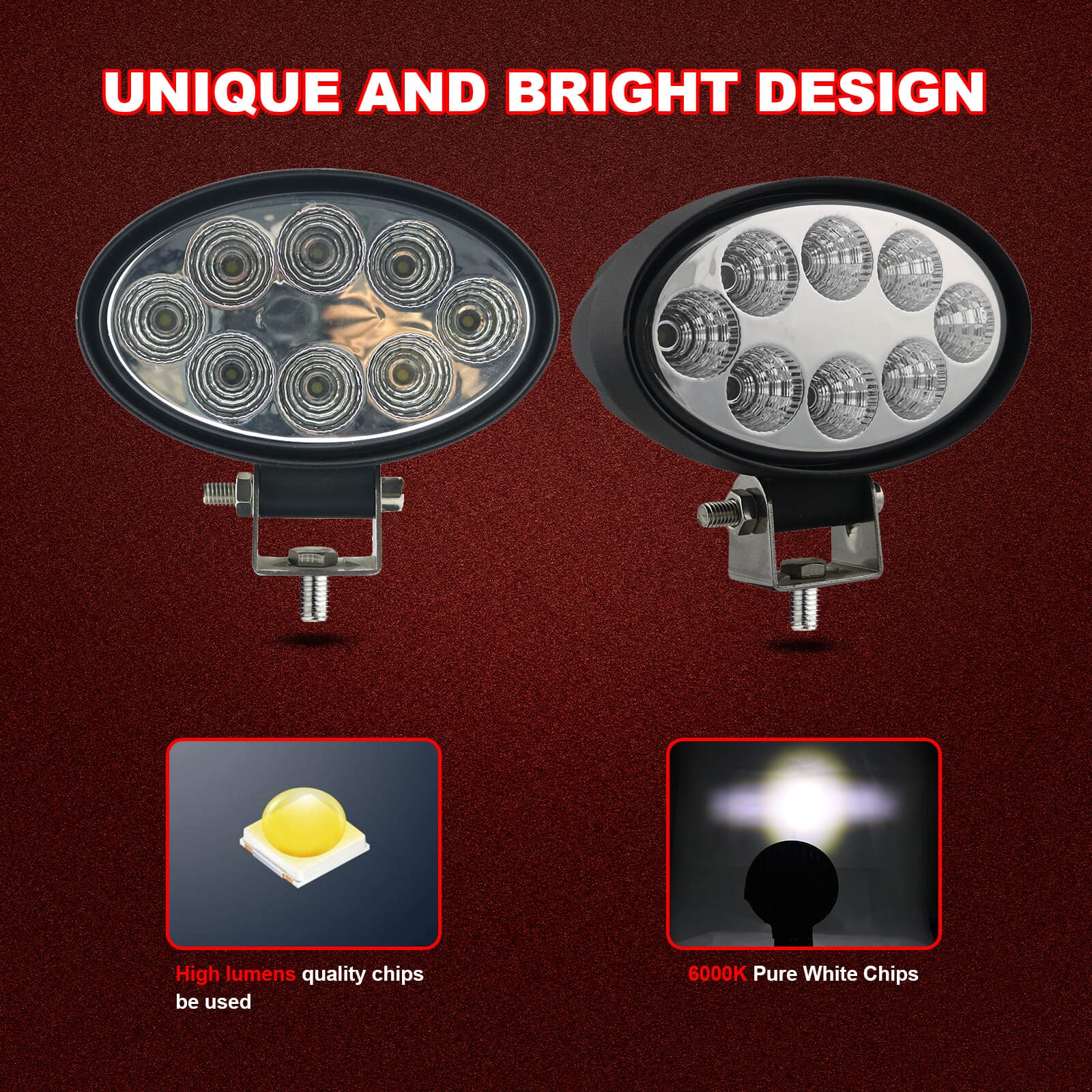 24W-Oval-LED-Work-Light-Waterproof-Test